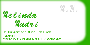 melinda mudri business card